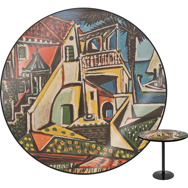 Custom Mediterranean Landscape by Pablo Picasso Round Table