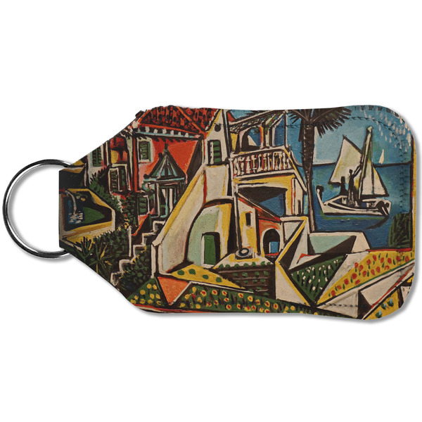 Mediterranean Landscape by Pablo Picasso Sanitizer Holder Keychain - Small (Back)