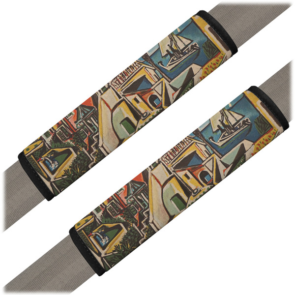 Custom Mediterranean Landscape by Pablo Picasso Seat Belt Covers (Set of 2)