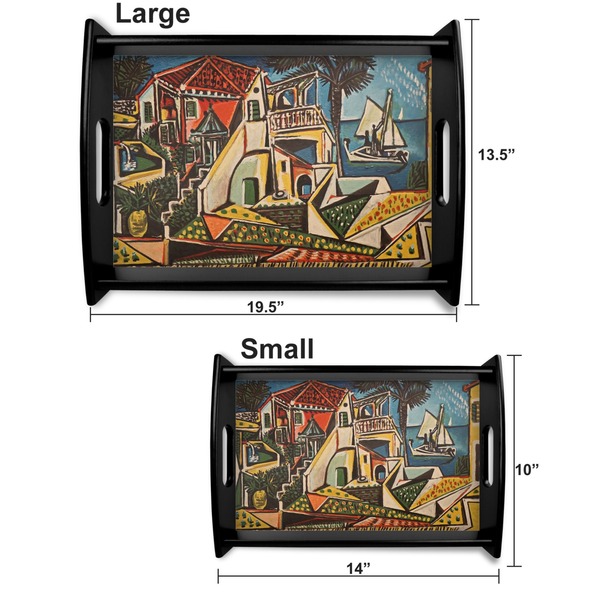 Mediterranean Landscape by Pablo Picasso Serving Tray Black Sizes