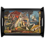 Mediterranean Landscape by Pablo Picasso Black Wooden Tray - Small