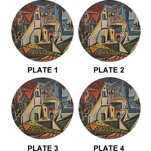 Mediterranean Landscape by Pablo Picasso Set of Appetizer / Dessert Plates (Approval)