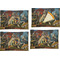 Mediterranean Landscape by Pablo Picasso Set of Rectangular Appetizer / Dessert Plates