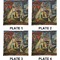 Mediterranean Landscape by Pablo Picasso Set of Square Dinner Plates (Approval)