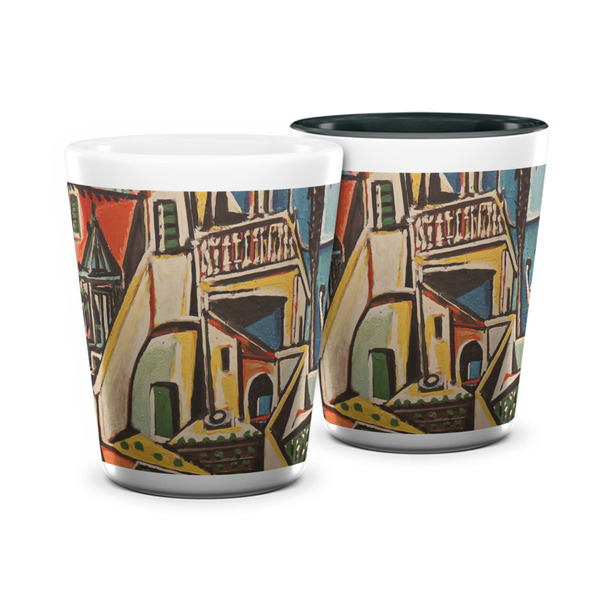 Custom Mediterranean Landscape by Pablo Picasso Ceramic Shot Glass - 1.5 oz