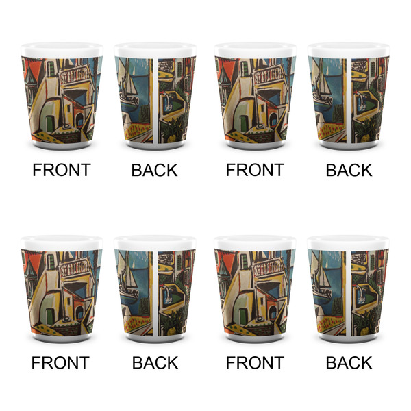 Mediterranean Landscape by Pablo Picasso Shot Glass - White - Set of 4 - APPROVAL