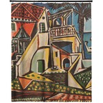 Mediterranean Landscape by Pablo Picasso Extra Long Shower Curtain - 70"x84"