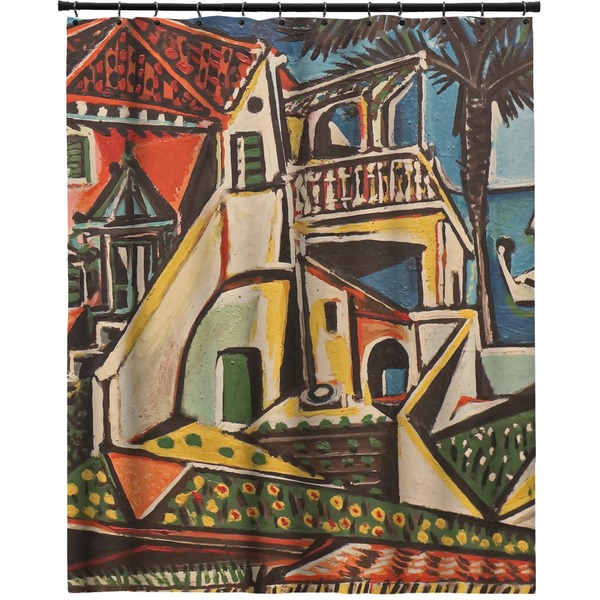 Custom Mediterranean Landscape by Pablo Picasso Extra Long Shower Curtain - 70"x84"