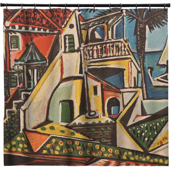Custom Mediterranean Landscape by Pablo Picasso Shower Curtain - 71" x 74"