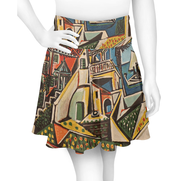 Custom Mediterranean Landscape by Pablo Picasso Skater Skirt - Medium