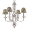 Mediterranean Landscape by Pablo Picasso Small Chandelier Shade - LIFESTYLE (on chandelier)