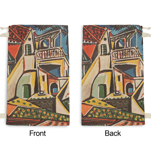 Mediterranean Landscape by Pablo Picasso Small Laundry Bag - Front & Back View