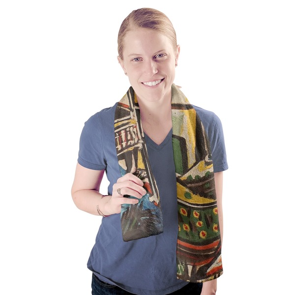 Mediterranean Landscape by Pablo Picasso Sport Towel - Exercise use - Model