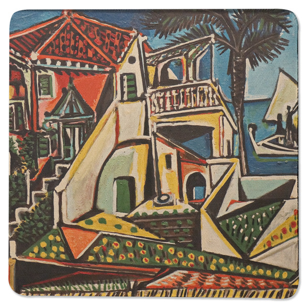 Mediterranean Landscape by Pablo Picasso Square Coaster Rubber Back - Single
