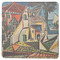 Mediterranean Landscape by Pablo Picasso Square Rubber Backed Coaster