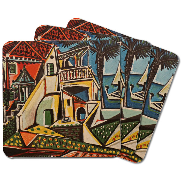 Mediterranean Landscape by Pablo Picasso Square Fridge Magnet - MAIN