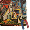 Mediterranean Landscape by Pablo Picasso Square Fridge Magnet