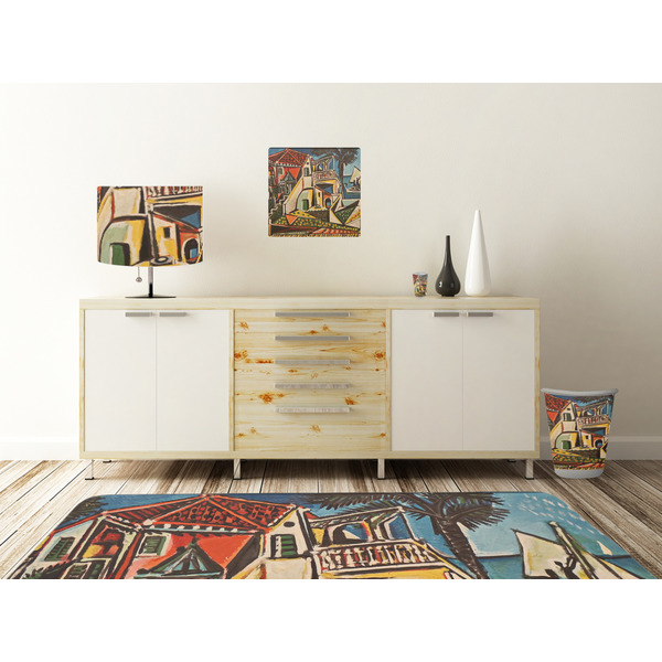Mediterranean Landscape by Pablo Picasso Square Wall Decal Wooden Desk