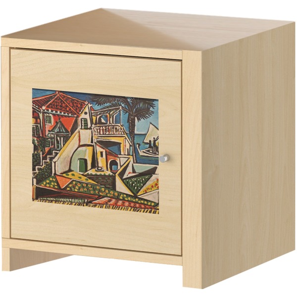 Mediterranean Landscape by Pablo Picasso Square Wall Decal on Wooden Cabinet