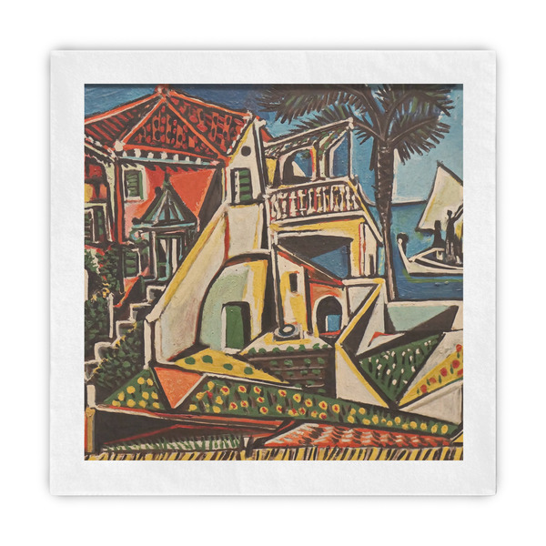 Custom Mediterranean Landscape by Pablo Picasso Standard Decorative Napkins