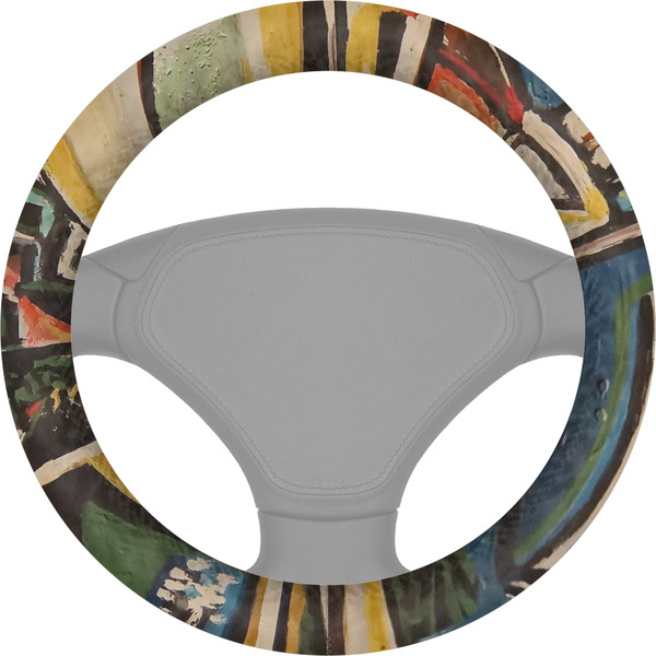 Custom Mediterranean Landscape by Pablo Picasso Steering Wheel Cover