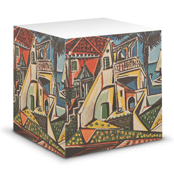 Custom Mediterranean Landscape by Pablo Picasso Sticky Note Cube