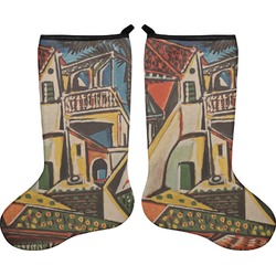 Mediterranean Landscape by Pablo Picasso Holiday Stocking - Double-Sided - Neoprene
