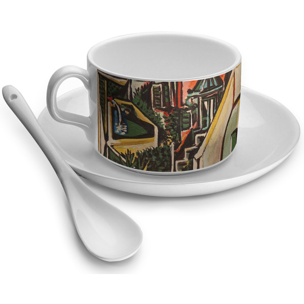 Custom Mediterranean Landscape by Pablo Picasso Tea Cup - Single