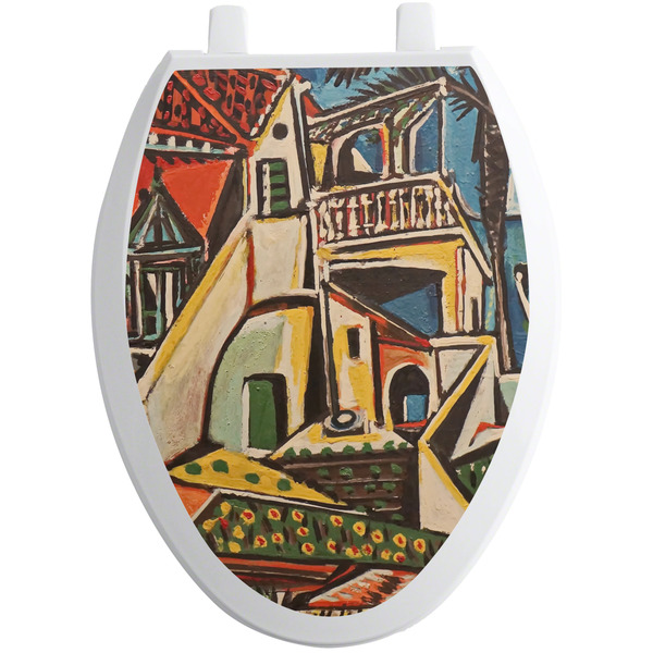 Custom Mediterranean Landscape by Pablo Picasso Toilet Seat Decal - Elongated