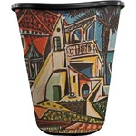 Mediterranean Landscape by Pablo Picasso Waste Basket - Single Sided (Black)