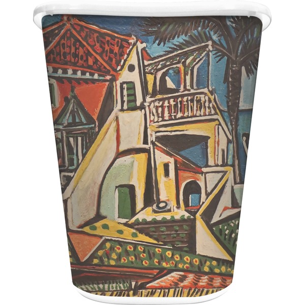 Custom Mediterranean Landscape by Pablo Picasso Waste Basket - Double Sided (White)