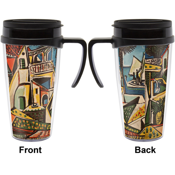 Mediterranean Landscape by Pablo Picasso Travel Mug with Black Handle - Approval