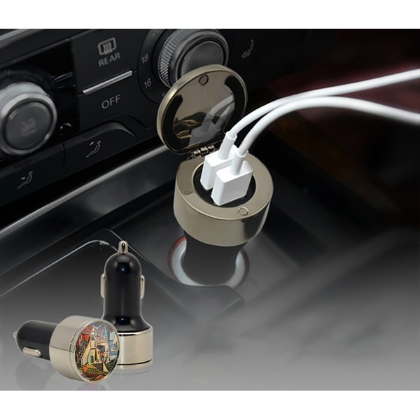 Mediterranean Landscape by Pablo Picasso USB Car Charger - in cigarette plug