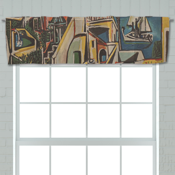 Mediterranean Landscape by Pablo Picasso Valance - Closeup on window