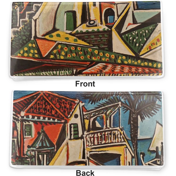 Mediterranean Landscape by Pablo Picasso Vinyl Check Book Cover - Front and Back