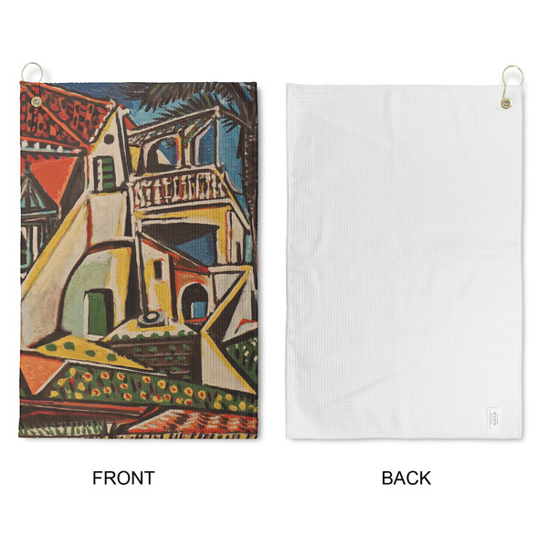Mediterranean Landscape by Pablo Picasso Waffle Weave Golf Towel - Approval