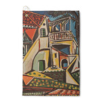 Mediterranean Landscape by Pablo Picasso Waffle Weave Golf Towel