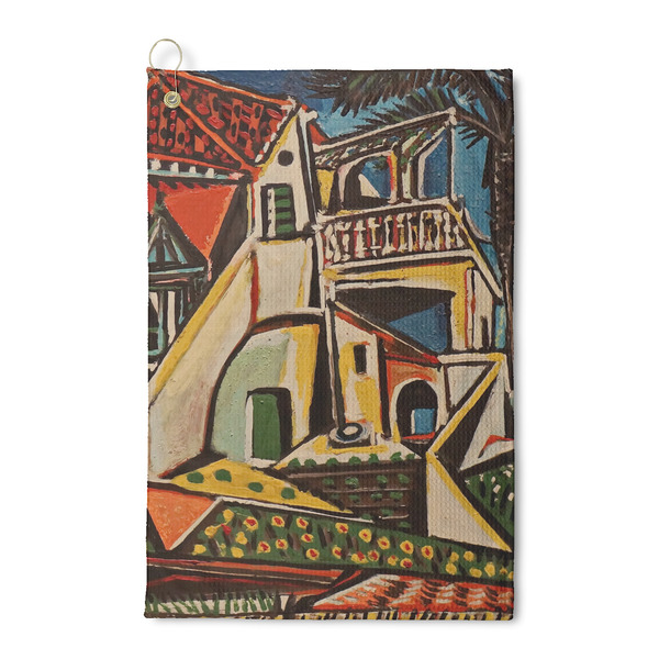 Custom Mediterranean Landscape by Pablo Picasso Waffle Weave Golf Towel
