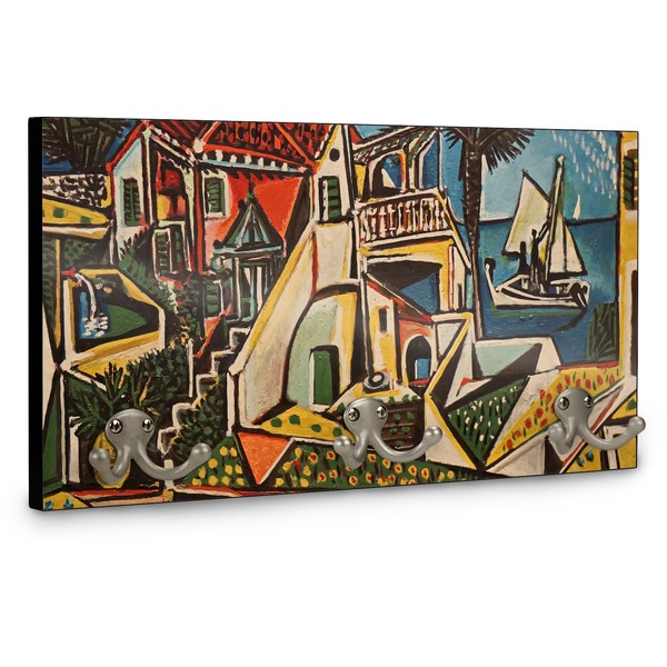 Mediterranean Landscape by Pablo Picasso Wall Mounted Coat Hanger - Side View
