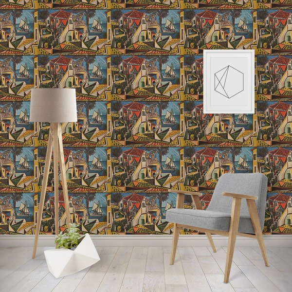 Custom Mediterranean Landscape by Pablo Picasso Wallpaper & Surface Covering