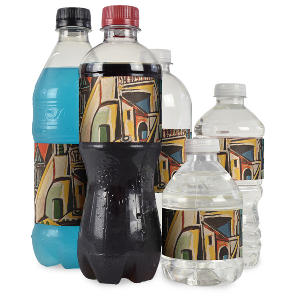 Mediterranean Landscape by Pablo Picasso Water Bottle Label - Multiple Bottle Sizes