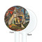Mediterranean Landscape by Pablo Picasso White Plastic 5.5" Stir Stick - Single Sided - Round - Front & Back