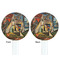 Mediterranean Landscape by Pablo Picasso White Plastic 7" Stir Stick - Double Sided - Round - Front & Back
