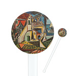 Mediterranean Landscape by Pablo Picasso Round Plastic Stir Sticks