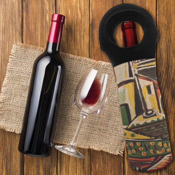 Mediterranean Landscape by Pablo Picasso Wine Tote Bag - FLATLAY