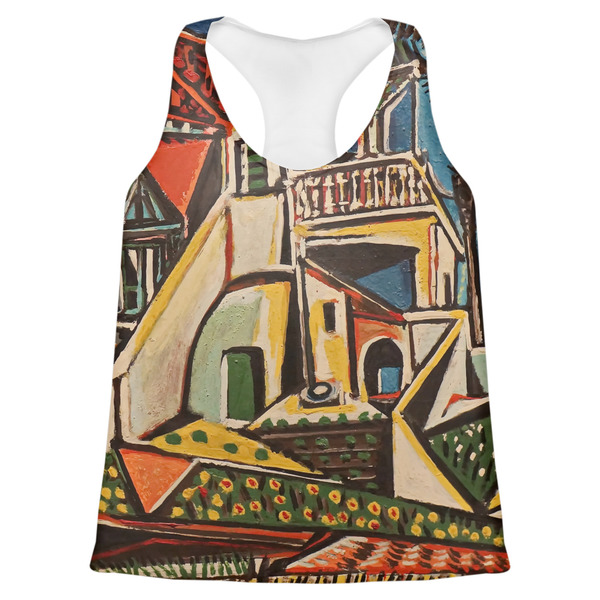 Custom Mediterranean Landscape by Pablo Picasso Womens Racerback Tank Top - Large