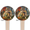Mediterranean Landscape by Pablo Picasso Wooden 4" Food Pick - Round - Double Sided - Front & Back