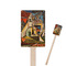 Mediterranean Landscape by Pablo Picasso Wooden 6.25" Stir Stick - Rectangular - Closeup