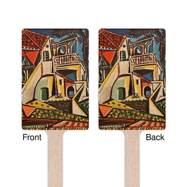Mediterranean Landscape by Pablo Picasso Wooden 6.25" Stir Stick - Rectangular - Double Sided - Front & Back