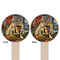 Mediterranean Landscape by Pablo Picasso Wooden 6" Food Pick - Round - Double Sided - Front & Back